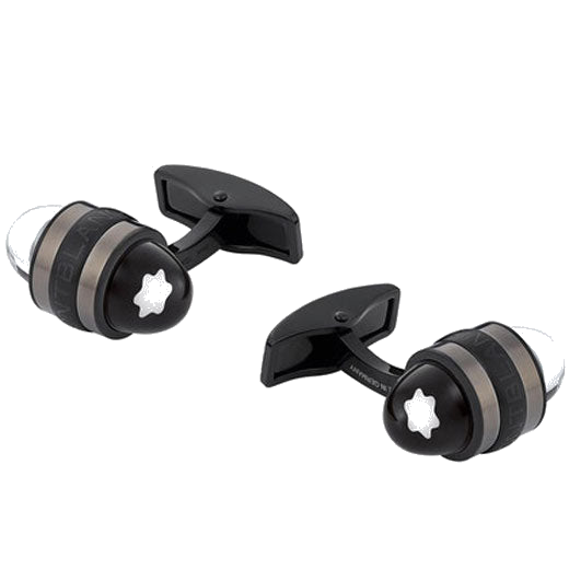 These Montblanc StarWalker Mars Cufflinks have been crafted out of stainless steel.