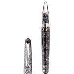 montegrappa elmo ambiente charcoal rollerball pen cap off