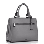 tumi pearl grey lynn voyageur tote bag side closed