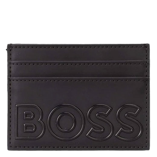 This Black Goodwin Faux Leather 4CC Card Holder is designed by BOSS.