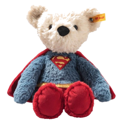 1 steiff 29cm superman teddy bear 114229