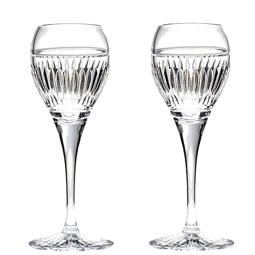 These Art Deco 2 x 11cl Port/Sherry Glasses have been designed by Royal Scot Crystal.