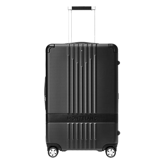 This Black #MY4810 Medium Trolley Case is designed by Montblanc.