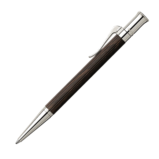 Graf von Faber-Castell Classic Grenadilla Wood and Platinum Plated Ballpoint Pen.