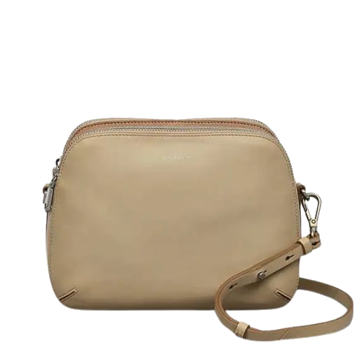 The Dukes Place Stone Leather Medium Ziptop Cross Body Bag by Radley.