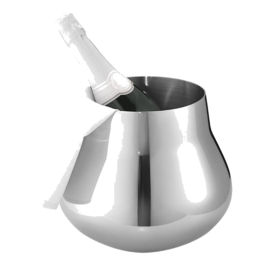 This is the Georg Jensen Stainless Steel SKY Champagne & Wine Cooler.