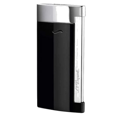 s t dupont paris black lacquer slim 7 lighter