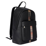 3 paul smith black leather backpack with signature stripe trim m1a 8037 cmulti 79 0