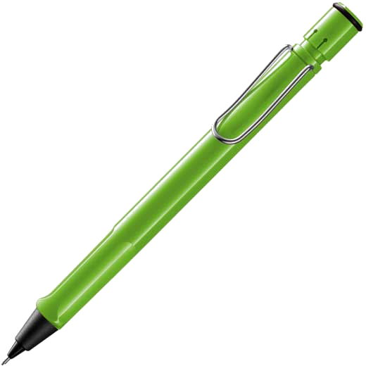 This is the LAMY Green Safari Mechanical Pencil.