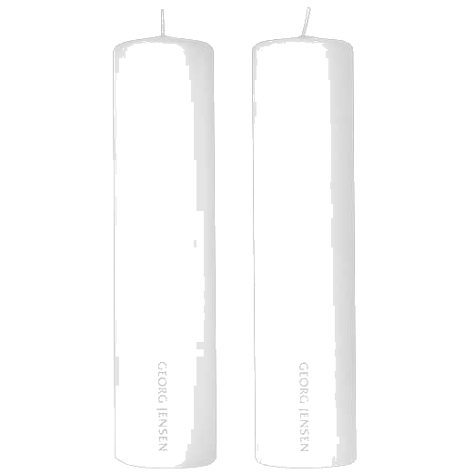 georg jensen white candles pack of 2