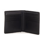 Both the card holder and wallet from this BOSS Black Leather 8CC Bifold Wallet & Card Case Gift Set have polished silver lettering with the BOSS brand name.