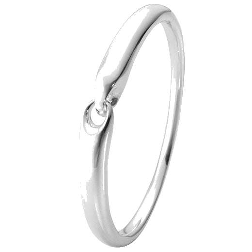 Sterling Silver Reflect Bangle designed by Georg Jensen.