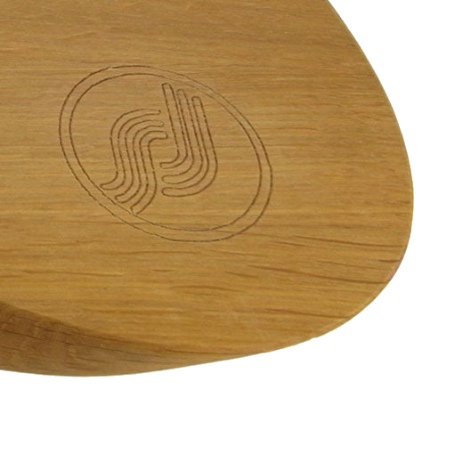 Georg Jensen cheeseboard has been engraved with a logo.