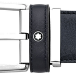 montblanc sfumato blue horseshoe belt buckle