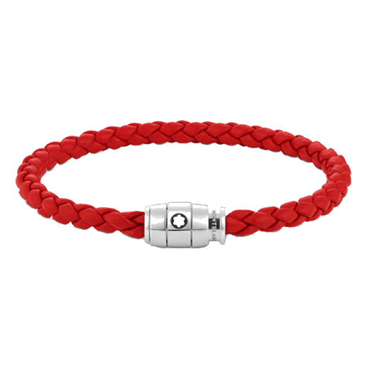red leather bracelet montbl 2