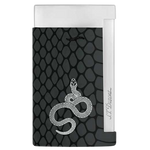 This Dupont lighter is part of their Slim 7 collection and features a black snake print design.