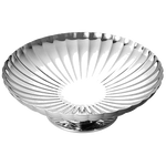 georg jensen bernadotte stainless steel dish on stand above