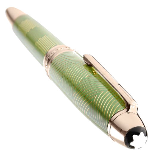 ★MONTBLANC★ カフリンクス オーバル ロゴ グリーン ゴールド 2810298879992_1.jpg