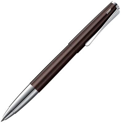 lamy studio dark brown rollerball pen