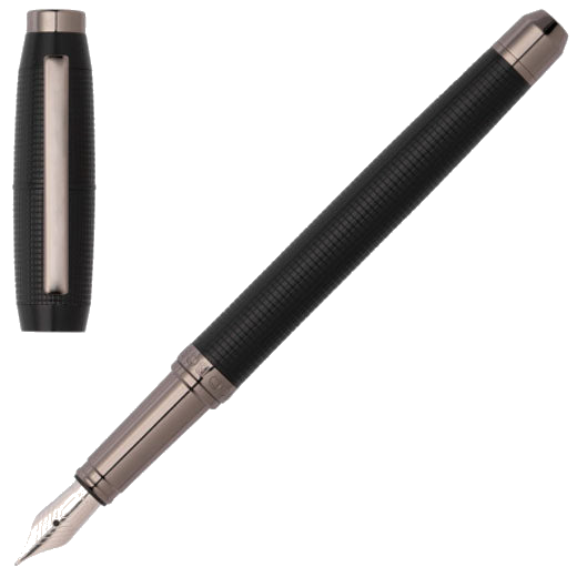 hugo boss cone black fountain pen