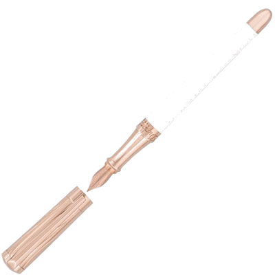 s t dupont feminine white liberte fountain pen