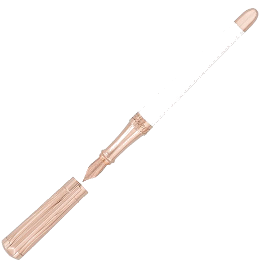 s t dupont feminine white liberte fountain pen