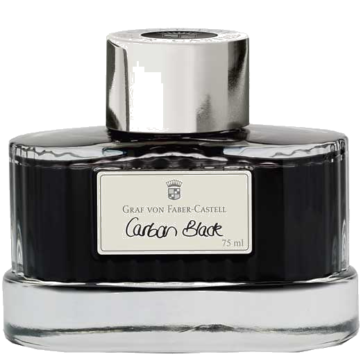 This Graf von Faber-Castell Carbon Black 75ml Ink Bottle will be presented inside a luxurious pop-up box.