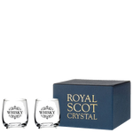 royal scot crystal barrel whisky engraved tumblers gift box