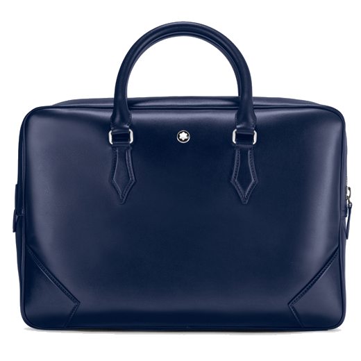 Montblanc's Meisterstück Ink Blue Document Case is made with plain calfskin leather.