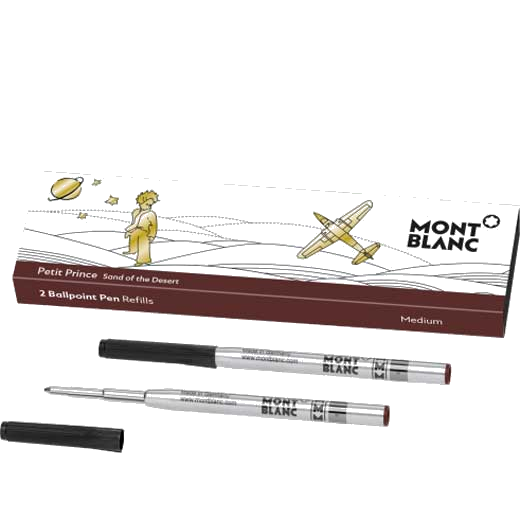 These are the brown Montblanc Le Petit Prince and Aviator ballpoint pen refills.