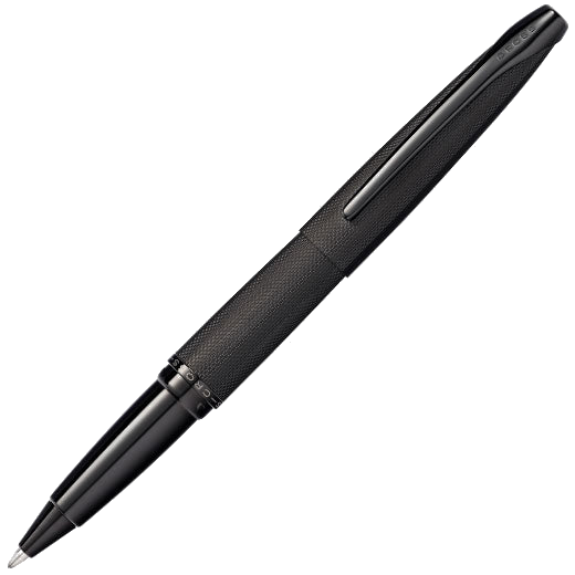 cross atx brushed black rollerball pen