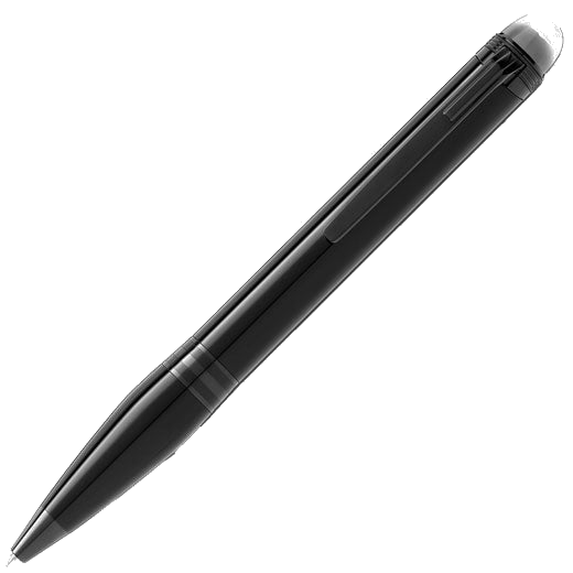 montblanc black cosmos ballpoint pen