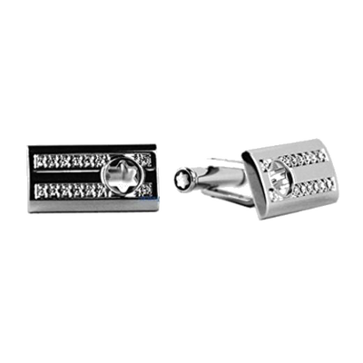 montblanc diamond sterling silver cufflinks 1