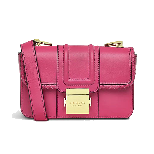 Radley's Hanley Close Bright Pink Mini Flap Over Bag is perfect for summer days out on the weekends.