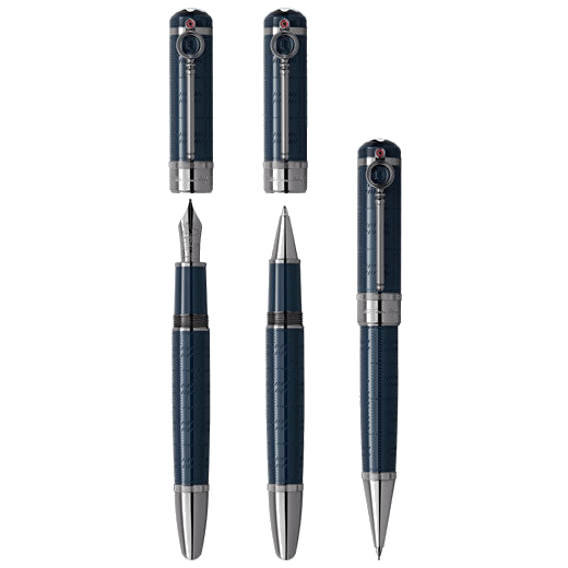 This Writers Edition Sir Arthur Conan Doyle Limited Edition FP, RB and MP Set has been designed by Montblanc.