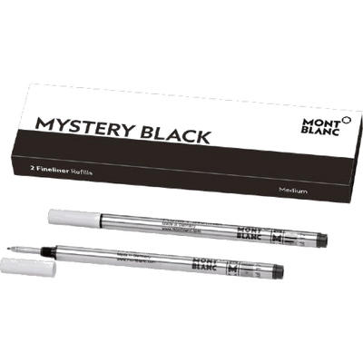 montblanc mystery black medium fineliner pen refill
