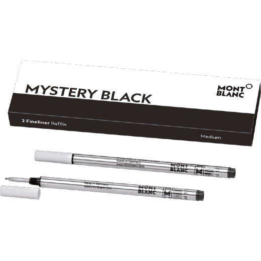 montblanc mystery black medium fineliner pen refill
