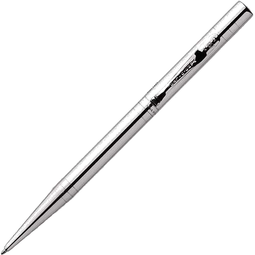 Yard-O-Led Viceroy Standard Polished Silver Plain Ballpoint Pen.