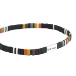 2 paul smith flat glass bead multicoloured stripe elastic bracelet m1a brac tflat 96 0
