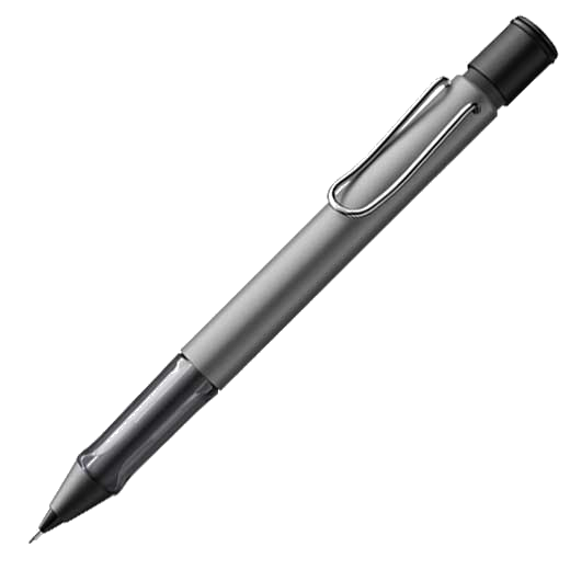 LAMY AL-star mechanical pencil aluminium with built in LAMY Z18 eraser.