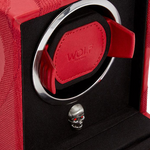 wolf 1834 memento mori red cub watch winder close
