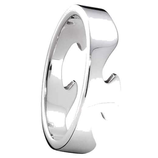 georg jensen white gold fusion end ring