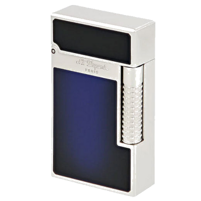 s t dupont paris blue lacquer le grand cling lighter
