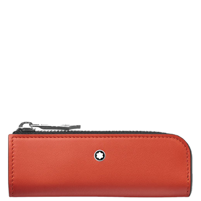 montblanc mst sel heritage baby orange pen pouch