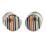 1 multicoloured signature pop cufflinks m1a cuff tpop 92 0