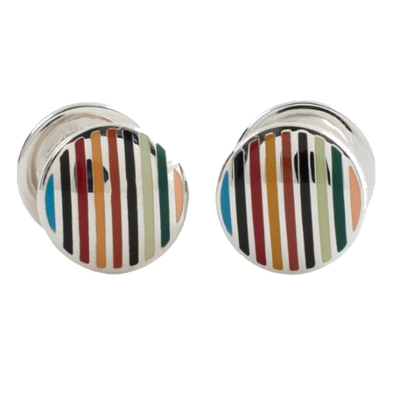 1 multicoloured signature pop cufflinks m1a cuff tpop 92 0