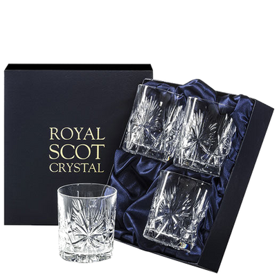 royal scot crystal edinburgh star 4 large tumblers packaging