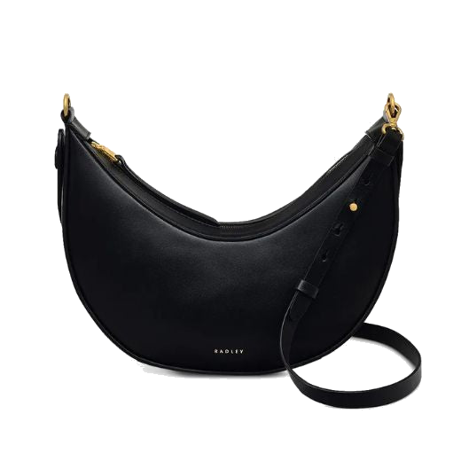This Radley The Kensal Small Zip-Top Black Shoulder Bag is great for using in the evenings and has a spacious interior but looks quite compact.
