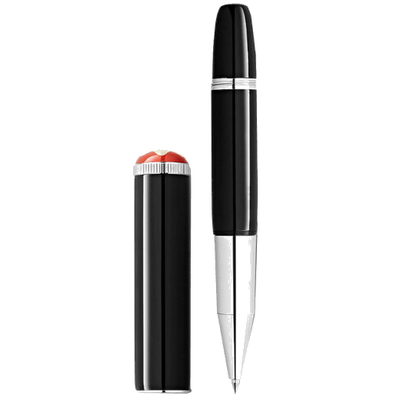 This Black Heritage Rouge et Noir 'Baby' Rollerball Pen was designed by Montblanc.