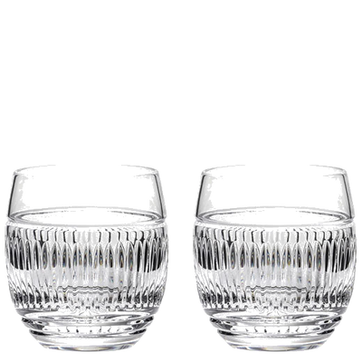 These Art Deco 2 x 35cl Gin & Tonic Tumblers have been designed by Royal Scot Crystal.